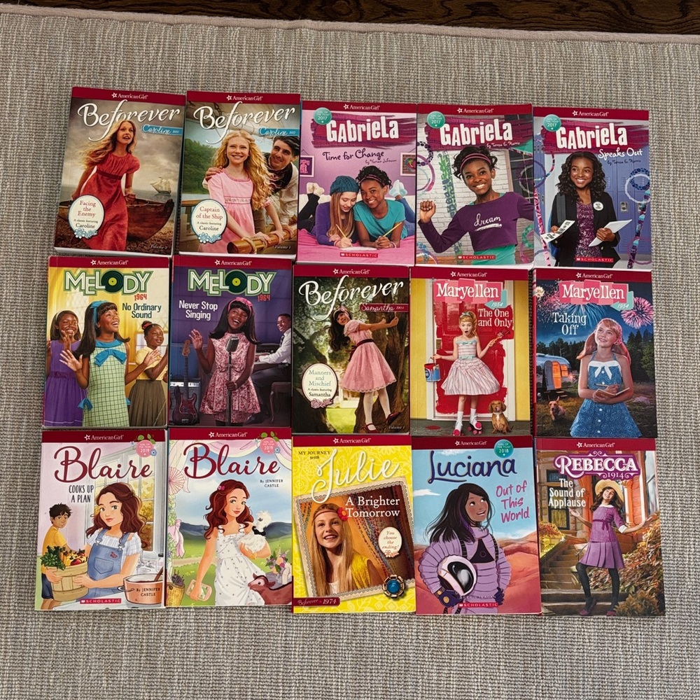 Set of 15 different American Girl Books